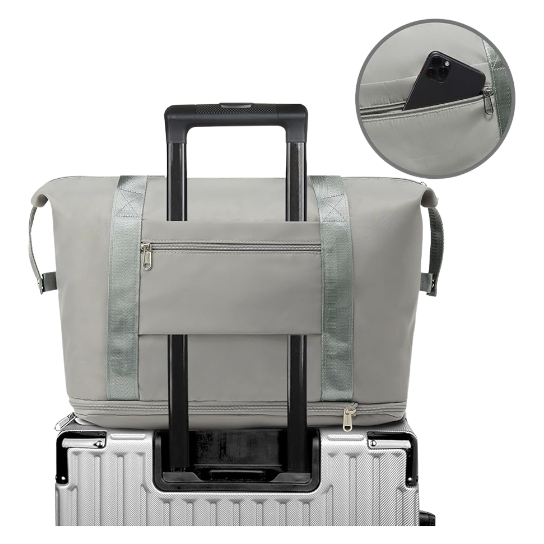 Lot de 2 Sac de Voyage "Globetrotter" - 1 Porte-passeport "SafePass" OFFERT