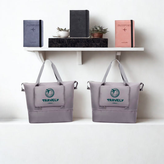 Lot de 2 Sac de Voyage "Globetrotter" - 1 Porte-passeport "SafePass" OFFERT