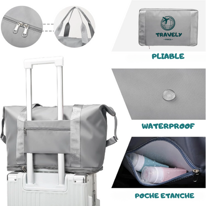 Lot de 2 Sac de Voyage "Globetrotter" - 1 Porte-passeport "SafePass" OFFERT